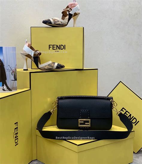 fendi baguette medium black|fendi baguette pouch.